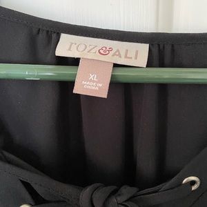 Roz and Ali black blouse